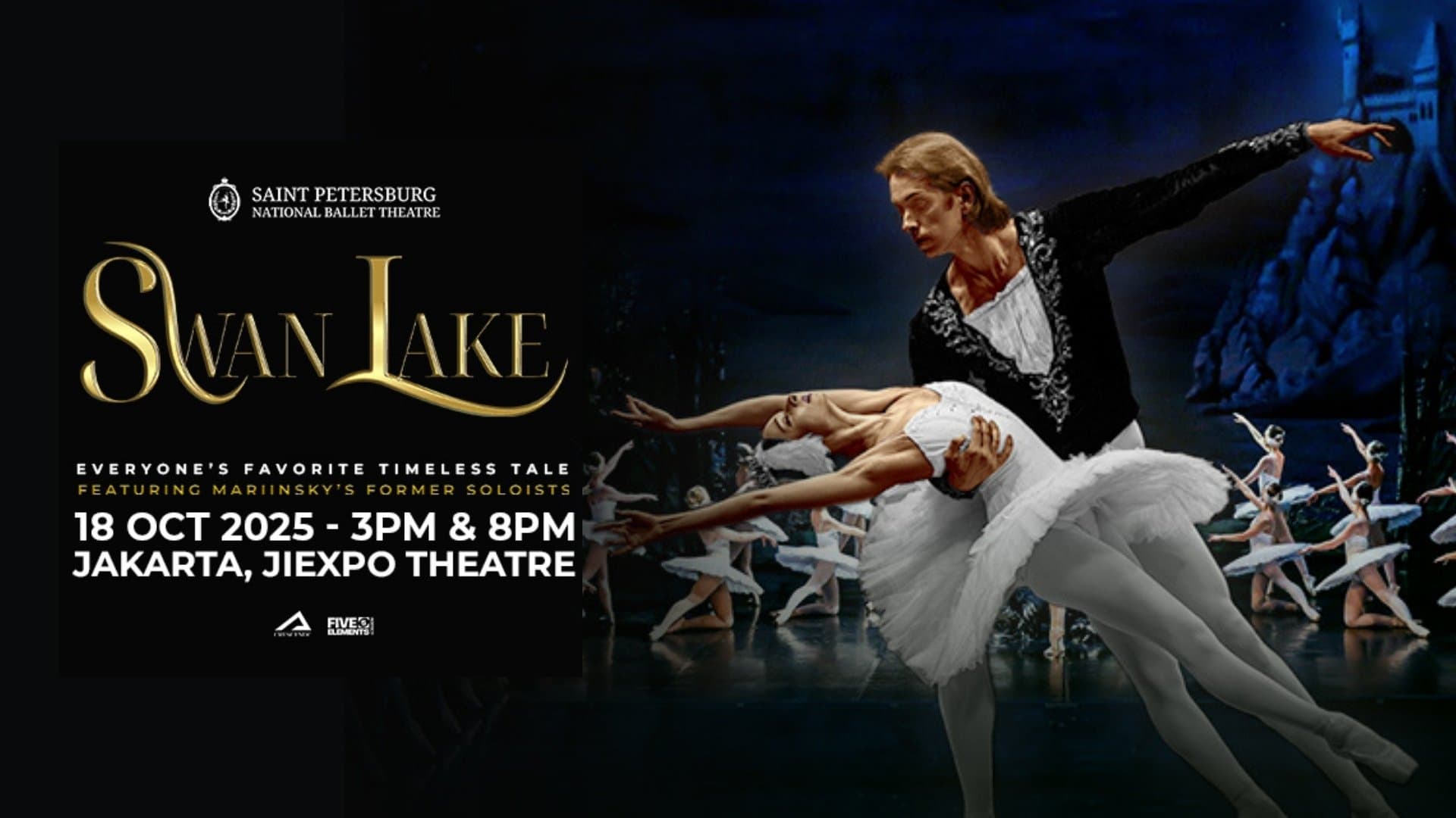 Swan lake ballet Jakarata at JIEXPO Theatre